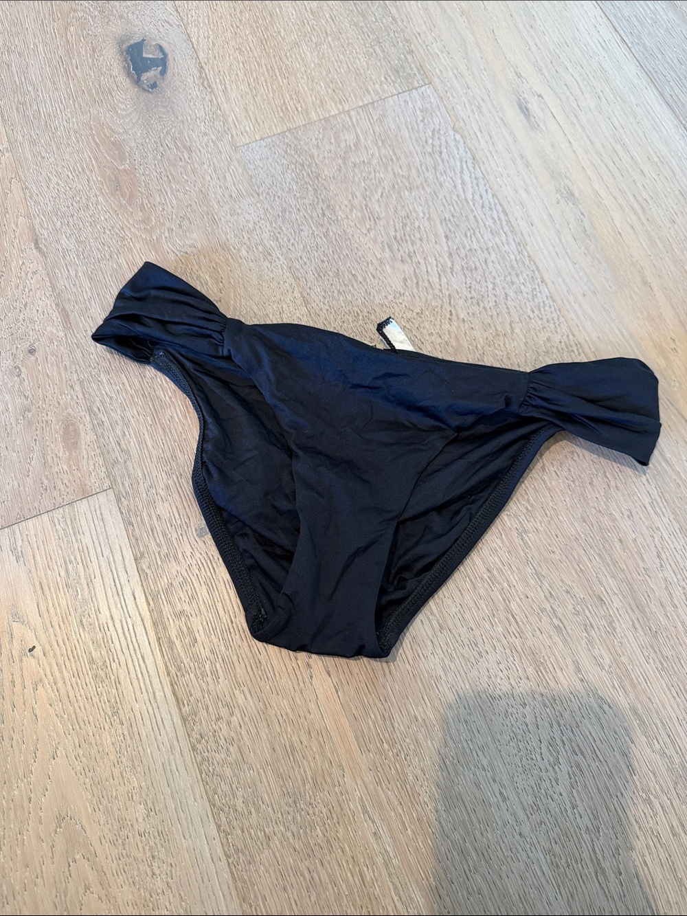 Vitamin A Black Tie-Side Bikini Bottom